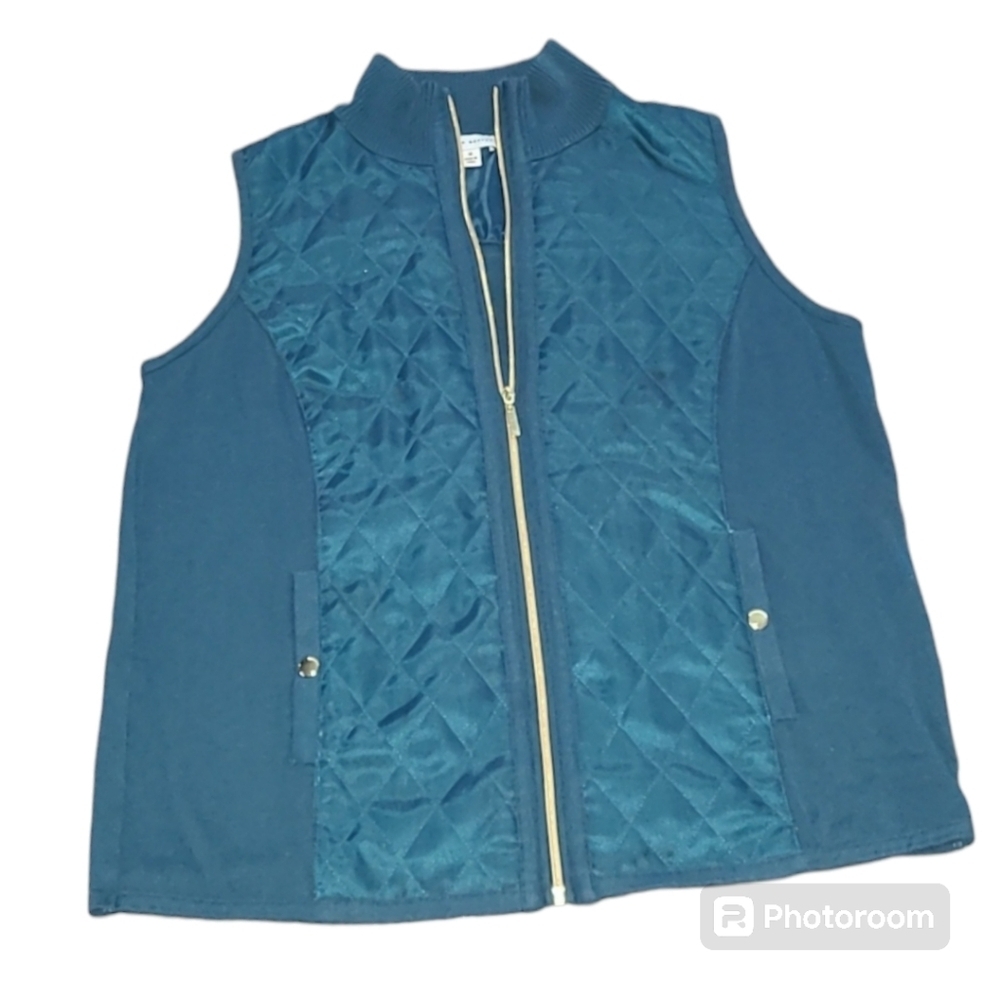 Susan Graver‎ Quilted Zip Front Vest 1X